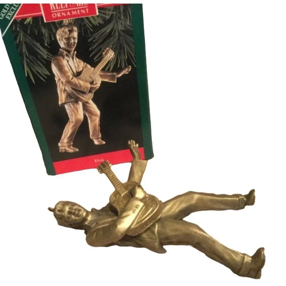 Hallmark Gold Crown Exclusive Elvis Presley 1992 Keepsake Guitar Ornament Collec - Picture 2 of 9